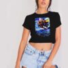 Halloween Hocus Pocus Witches Starry Night Crop Top Shirt