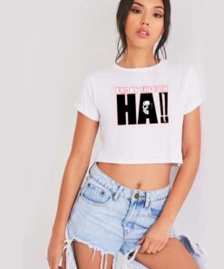 Halloween Movie Friday the 13th HA Crop Top Shirt