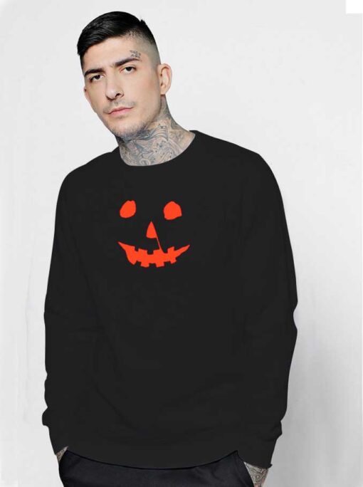 Halloween Movie Jack Pumpkin Face Sweatshirt