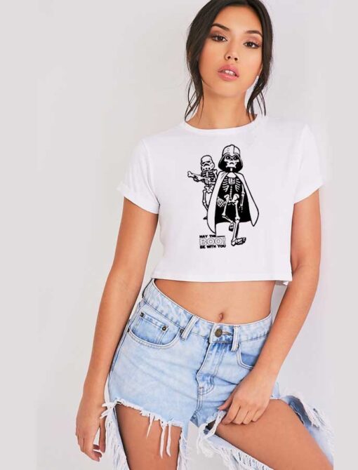 Halloween Movie May The Boo With You Crop Top Shirt