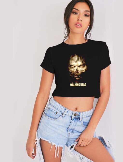 Halloween Movie The Walking Dead Zombie Crop Top Shirt