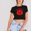 Halloween Smuggler Pumpkin Fruit Crop Top Shirt