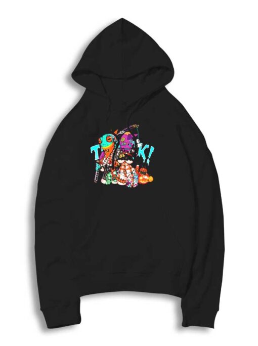 Halloween Trick Spooky Mask Anime Girl Hoodie