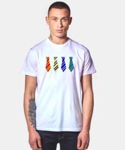 Harry Potter House Colors Ties Hogwarts T Shirt