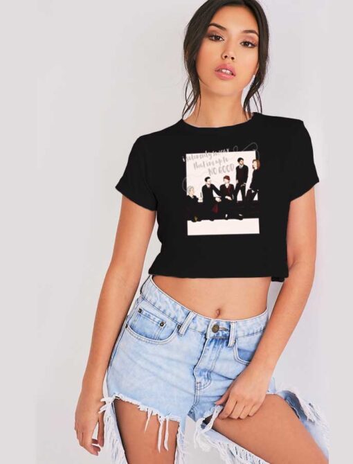 Harry Potter One Direction At Hogwarts Crop Top Shirt