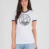 Hogwarts Castle Sky Picture Drawing Ringer Tee