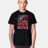 I Just Want To Eat Pizza And Watch Horror Movie Halloween T Shirt