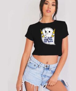 I'm Just Here For The Boos Beer Halloween Crop Top Shirt