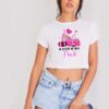 In October We Wear Pink Halloween Crop Top Shirt