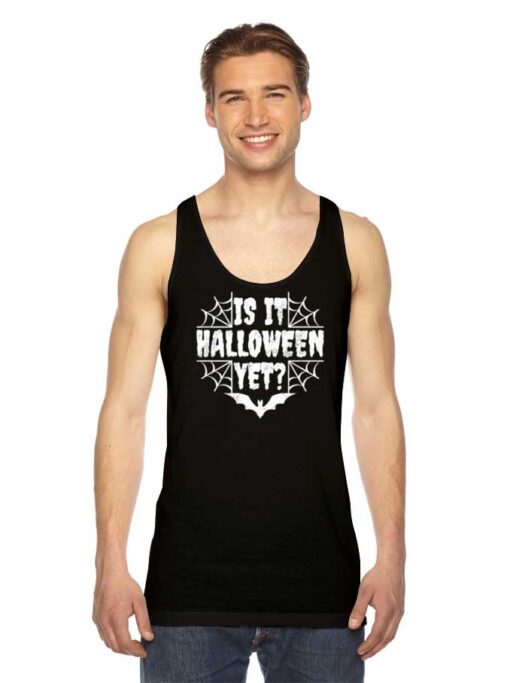 Is It Halloween Yet Spider Web Tank Top