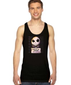 Jack Skellington Loving Halloween Mug Shot Tank Top