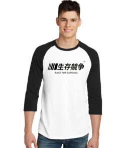 Japanese Nascar Race For Survival Raglan Tee