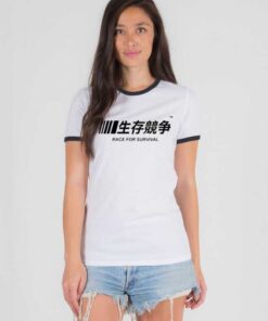 Japanese Nascar Race For Survival Ringer Tee