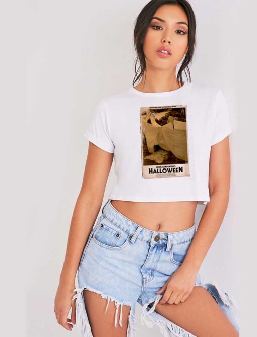 John Carpenter Halloween Movie Poster Crop Top Shirt