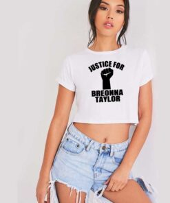 Justice For Breonna Taylor Fist Crop Top Shirt