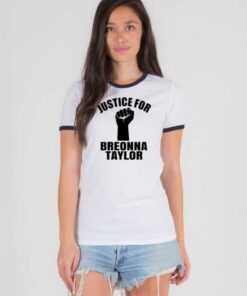 Justice For Breonna Taylor Fist Ringer Tee