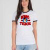 King Of The Track Nascar Race Ringer Tee