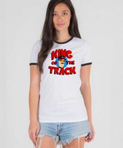 King Of The Track Nascar Race Ringer Tee