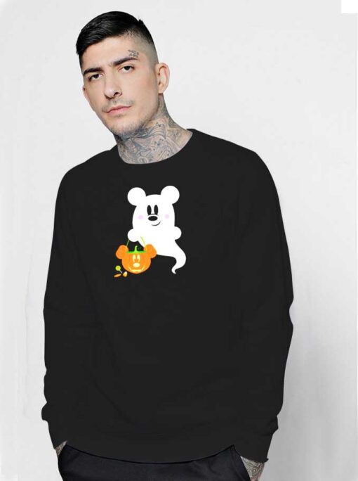 Mickey Mouse Ghost Disney Halloween Sweatshirt