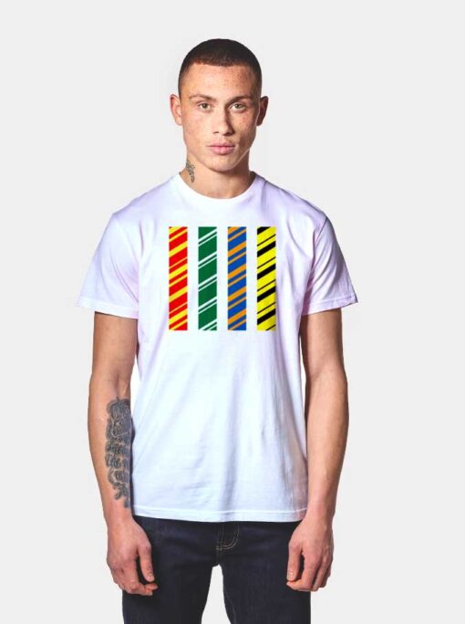 Minimalist Hogwarts House Colors Bars T Shirt