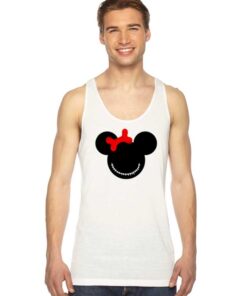 Minnie Mouse Halloween Scary Face Tank Top