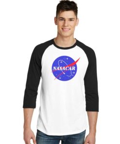 Nasacar Logo Nascar Racing Raglan Tee