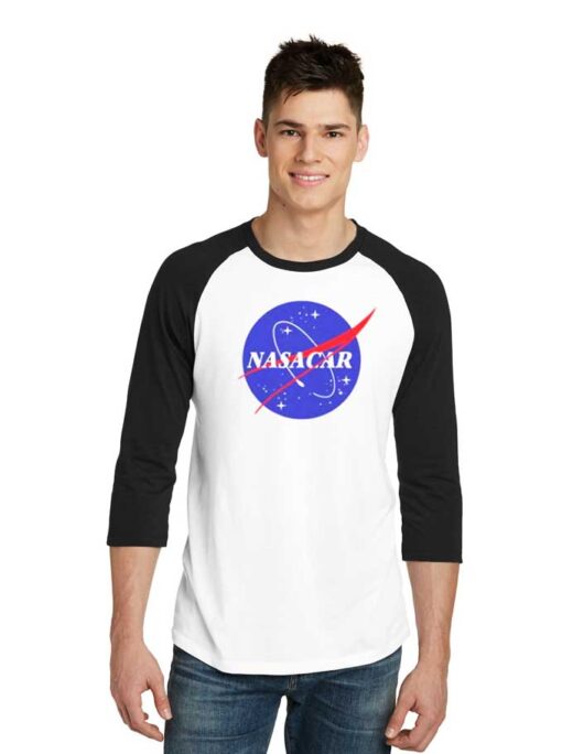 Nasacar Logo Nascar Racing Raglan Tee