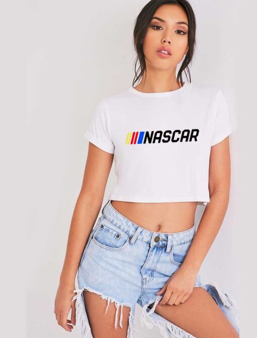 Nascar Race Full Logo Official Crop Top Shirt