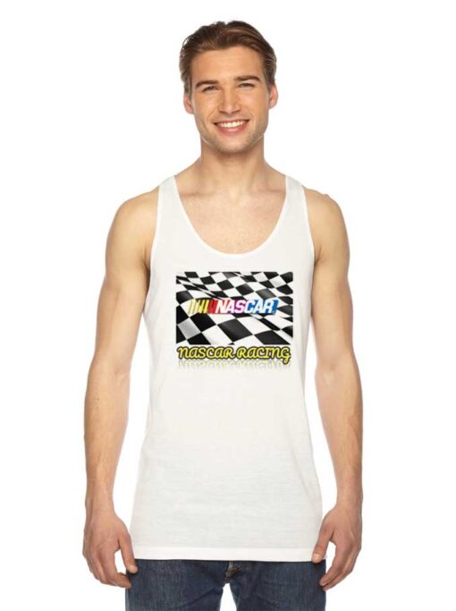 Nascar Racing Check Flag Logo Tank Top