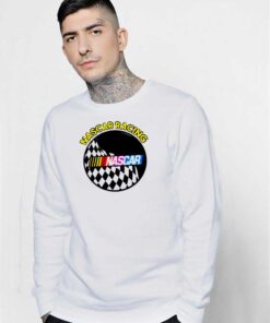 Nascar Raising Race Check Flag Circle Sweatshirt