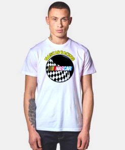 Nascar Raising Race Check Flag Circle T Shirt