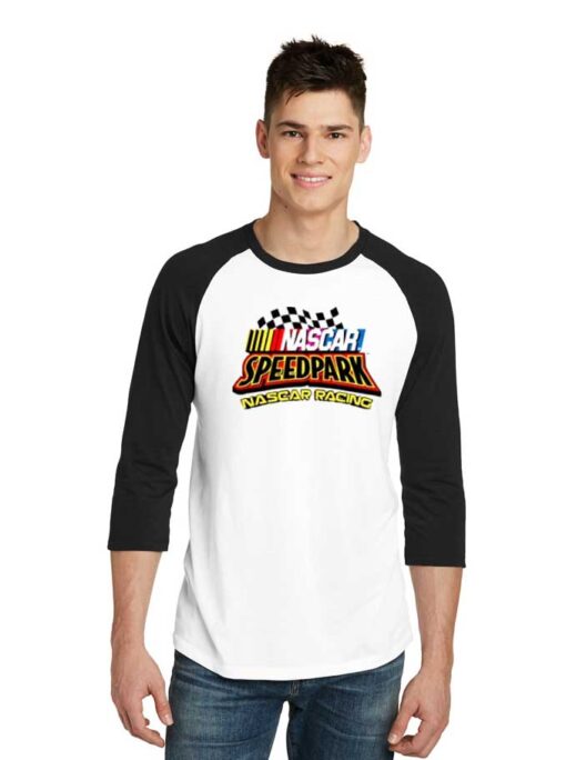 Nascar Speedpark Nascar Racing Flag Raglan Tee