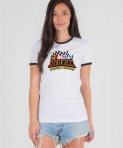 Nascar Speedpark Nascar Racing Flag Ringer Tee