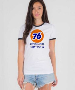 Number 76 Official Fuel Of Nascar Ringer Tee