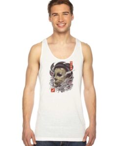 Oni Slasher Mask Ukiyo E Japanese Tank Top