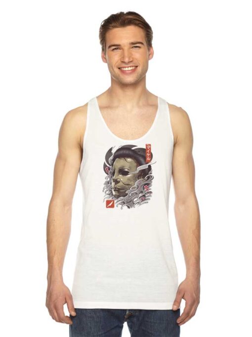 Oni Slasher Mask Ukiyo E Japanese Tank Top