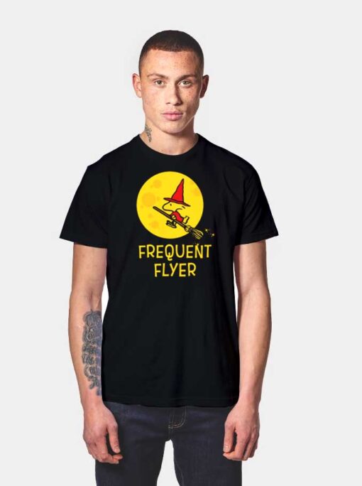 Peanuts Halloween Frequent Flyer Witch T Shirt