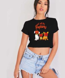 Pet All The Pumpkins Costume Dog Crop Top Shirt