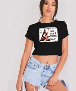 Sigue Sigue SPUTNIK HALLOWEEN Poster Crop Top Shirt