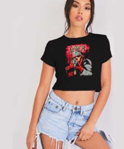 Slayer Sniper Skull World War Zombie Crop Top Shirt