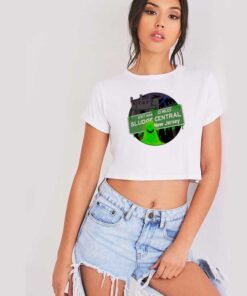 Sludge Central New Jersey Halloween Slime Crop Top Shirt