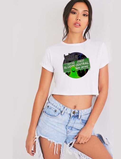 Sludge Central New Jersey Halloween Slime Crop Top Shirt