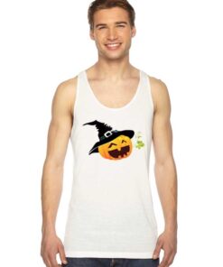 Smiling Pumpkin Jack O Lantern Halloween Tank Top