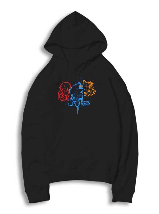 Sonic and Friends Spray Paint Drip Hoodie