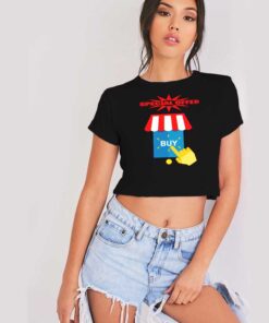 Special Offer Buy Store Logo Crop Top Shirt