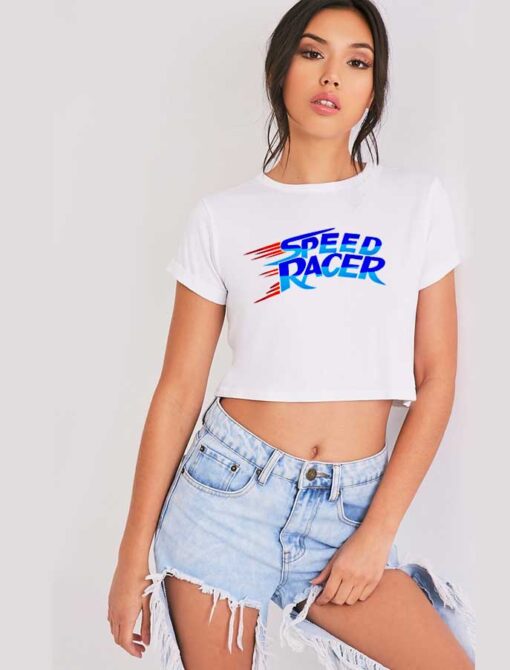 Speed Racer Show Flash Logo Crop Top Shirt