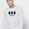 Spooky Scary Ghost Meet Up Halloween Sweatshirt