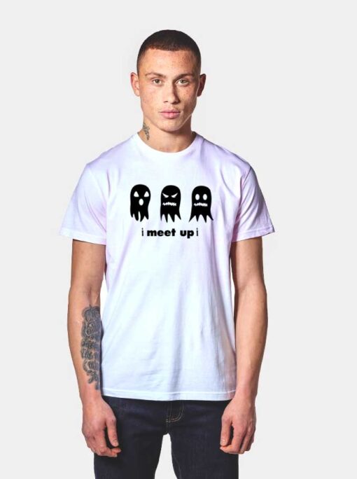 Spooky Scary Ghost Meet Up Halloween T Shirt