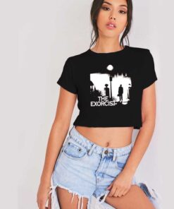 The Exorcist Movie Halloween Vintage Crop Top Shirt