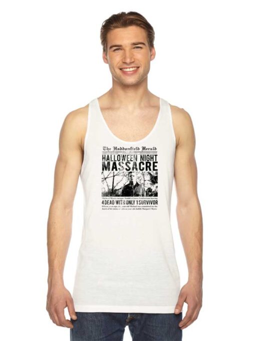 The Haddonfield Herald Halloween Night Massacre Tank Top